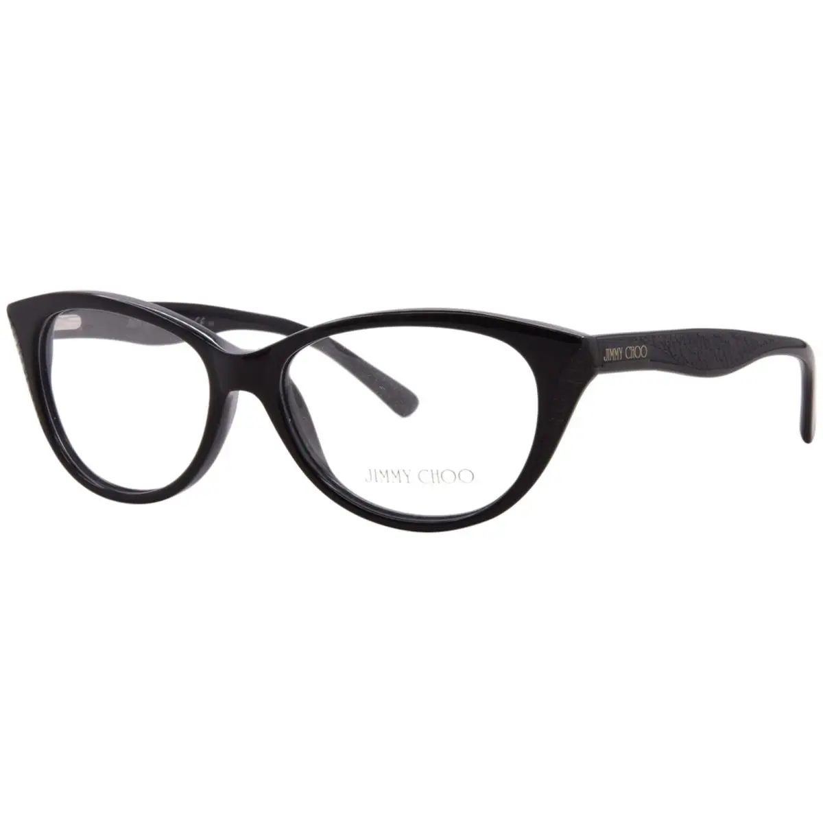 JC60 807 Eyeglasses Women`s Black Full Rim Cat Eye 50mm by Jimmy Choo