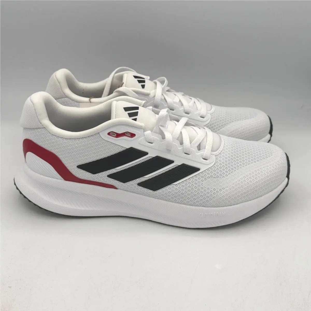 Runfalcon 5 Running Shoes Mens 8 Mesh Cloudfoam White Red IE8818 by Adidas