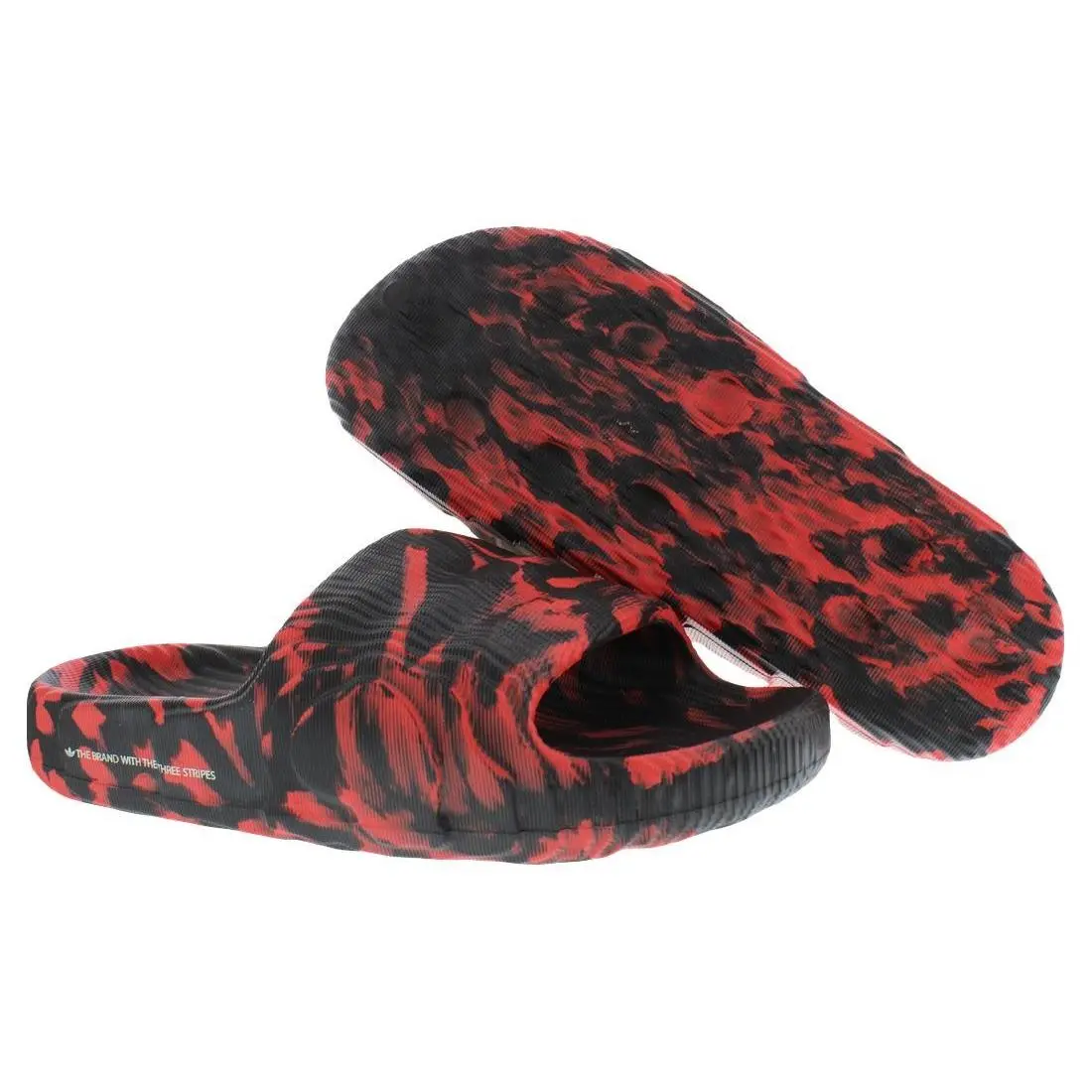 Adidas Adilette 22 Mens Shoes Size 5 Color: Core Black/core Black/bright Red