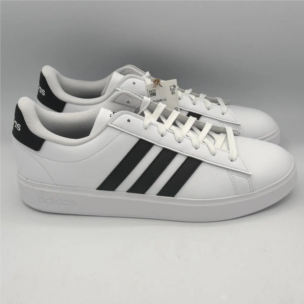 Grand Court 2.0 Shoes Mens 11 White Black Running GW9195 by Adidas