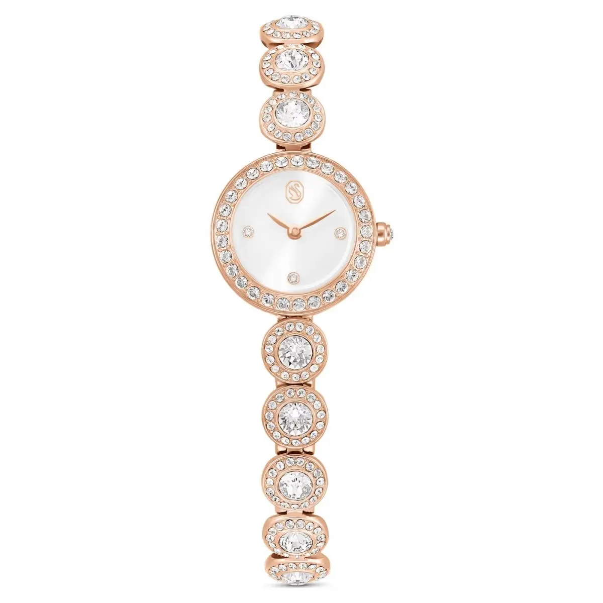 Swarovski Una Angelic Watch Crystal Bracelet Rose Gold Tone Finish 5753309