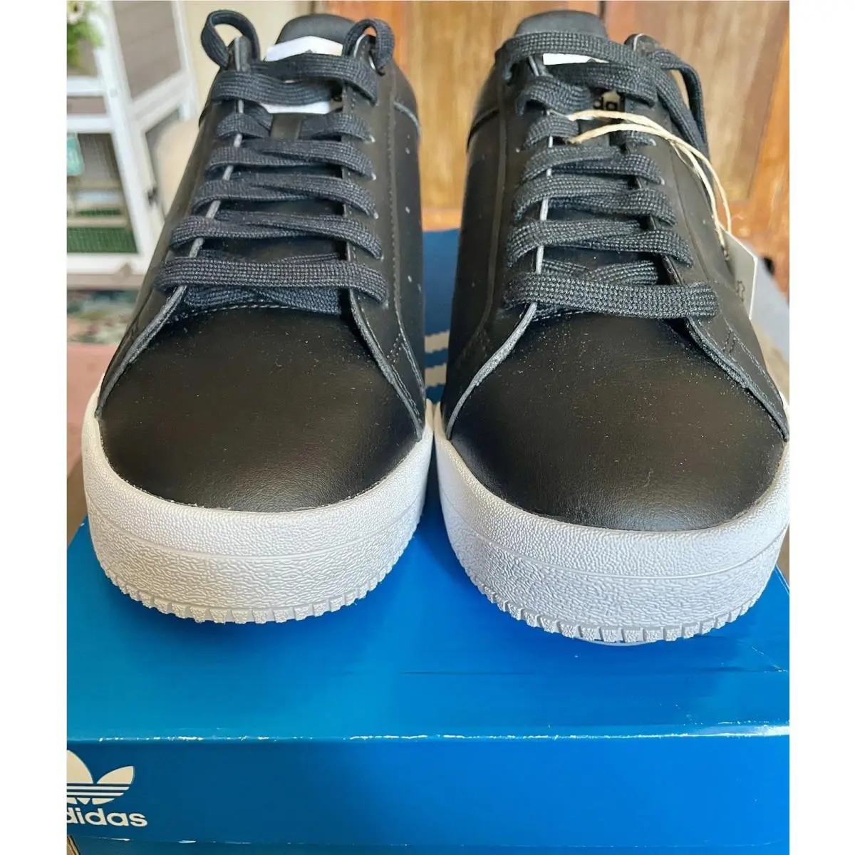 Court Tourino Men’s Low Top Lace-up Athletic Sneakers Black Sz 9 S1 by Adidas