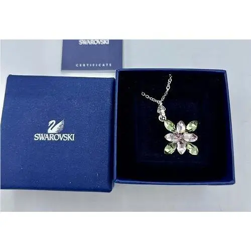 Hartley Pendant Purple Green Necklace Cross 1032754 by Swarovski