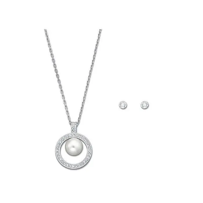 Appear Set Pendant with Chain Earrings 5048087 by Swarovski