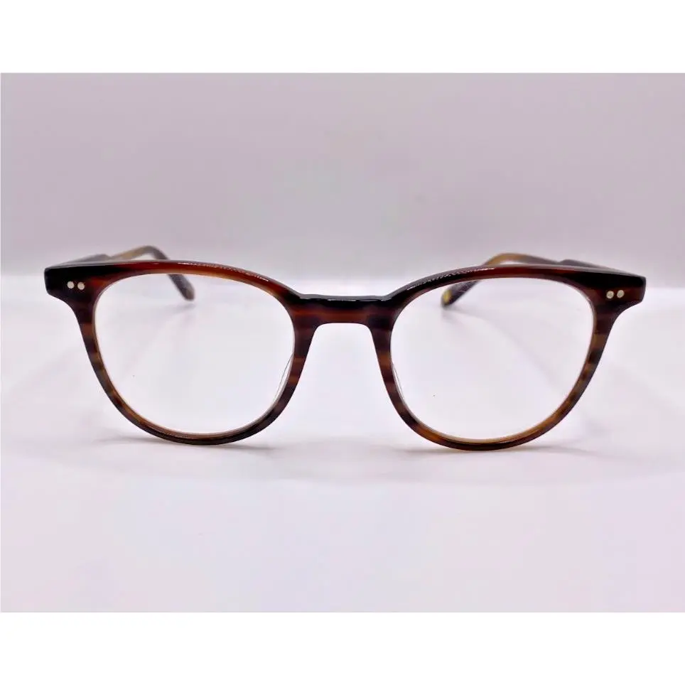 Garrett Leight California Wellesley Hkt Striped Brown Eyeglasses Frame 45-21-145