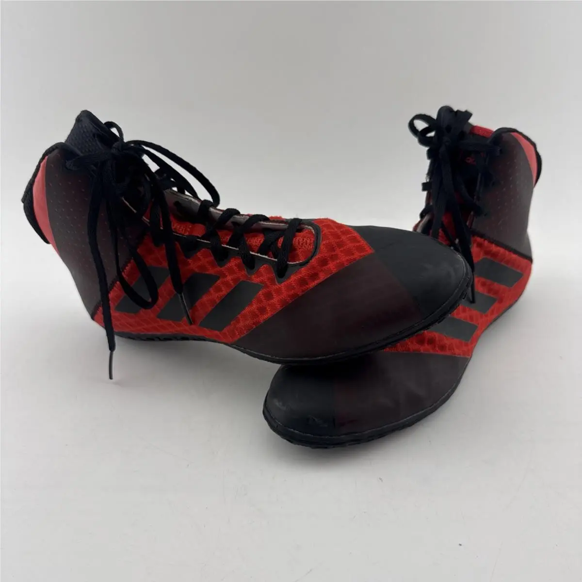 Mat Wizard Wrestling Shoes Men’s Size 10 Red Black BC0532 by Adidas
