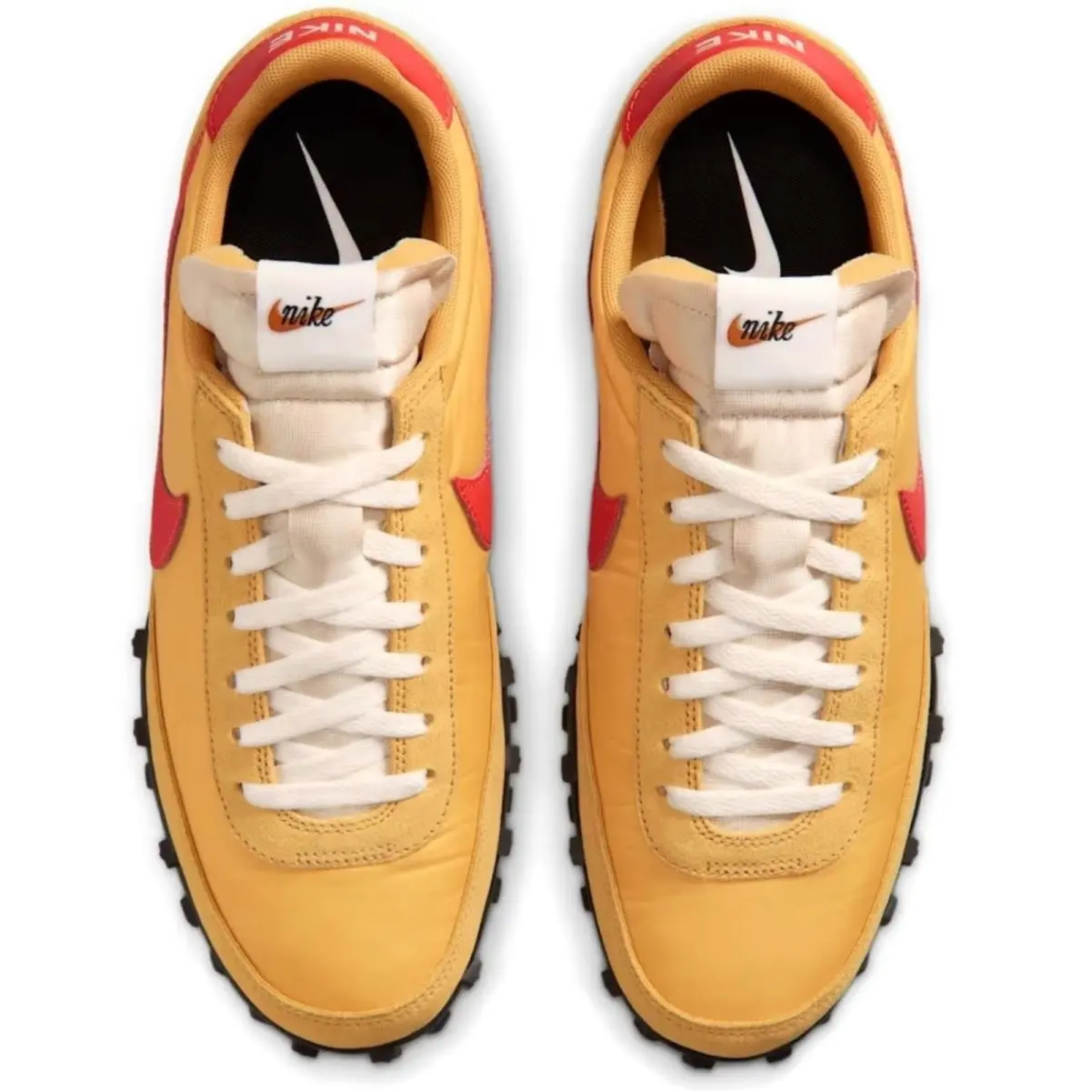 Nike shoes - Nike Waffle Racer - Waffle Racer - Yellow, Maufacturer: Wheat Gold/Beach/Black/Picante Red 15