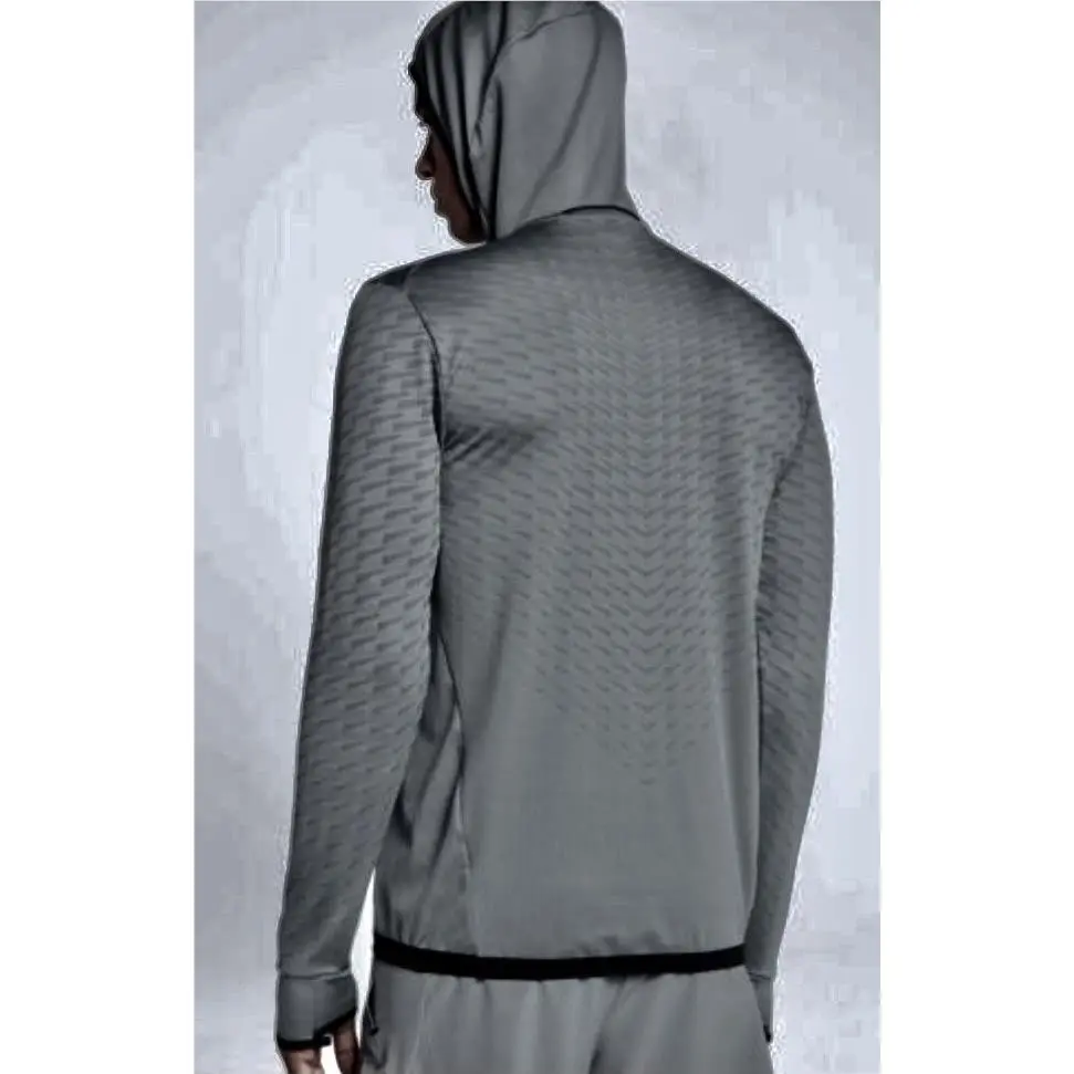 Nike clothing - NIKE Dry Mid Layer Half Zip L/S Training Top - 860941 - Gray 12