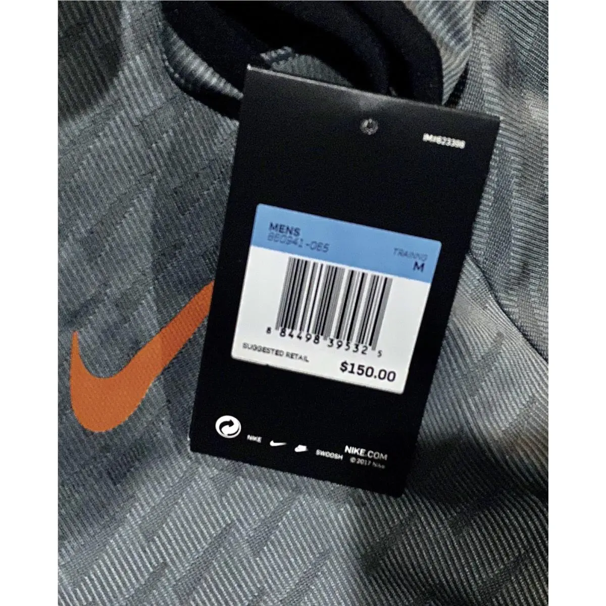 Nike clothing - NIKE Dry Mid Layer Half Zip L/S Training Top - 860941 - Gray 5