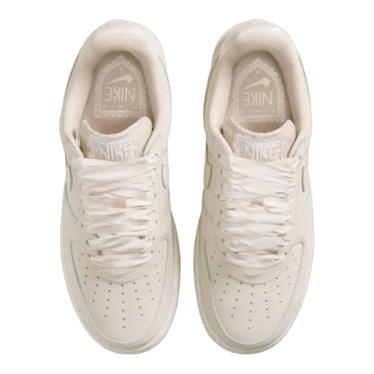 Nike shoes - NIKE Air Force 1 `07 - (Retro Premium/Suede/Satin Laces) Oatmeal 9