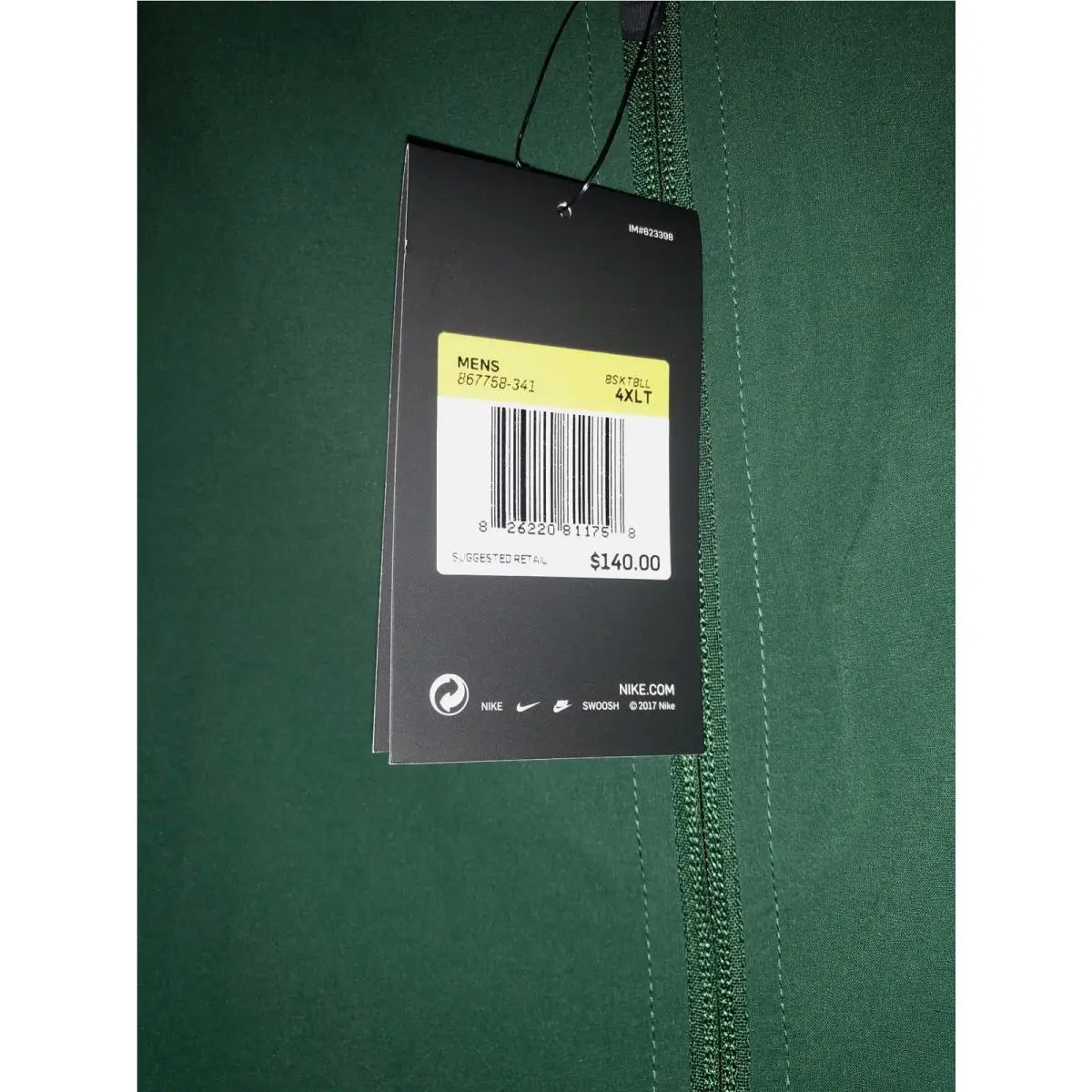 Nike clothing - NIKE HyperElite Showtime Basketball Jacket - 867758 - Green 3