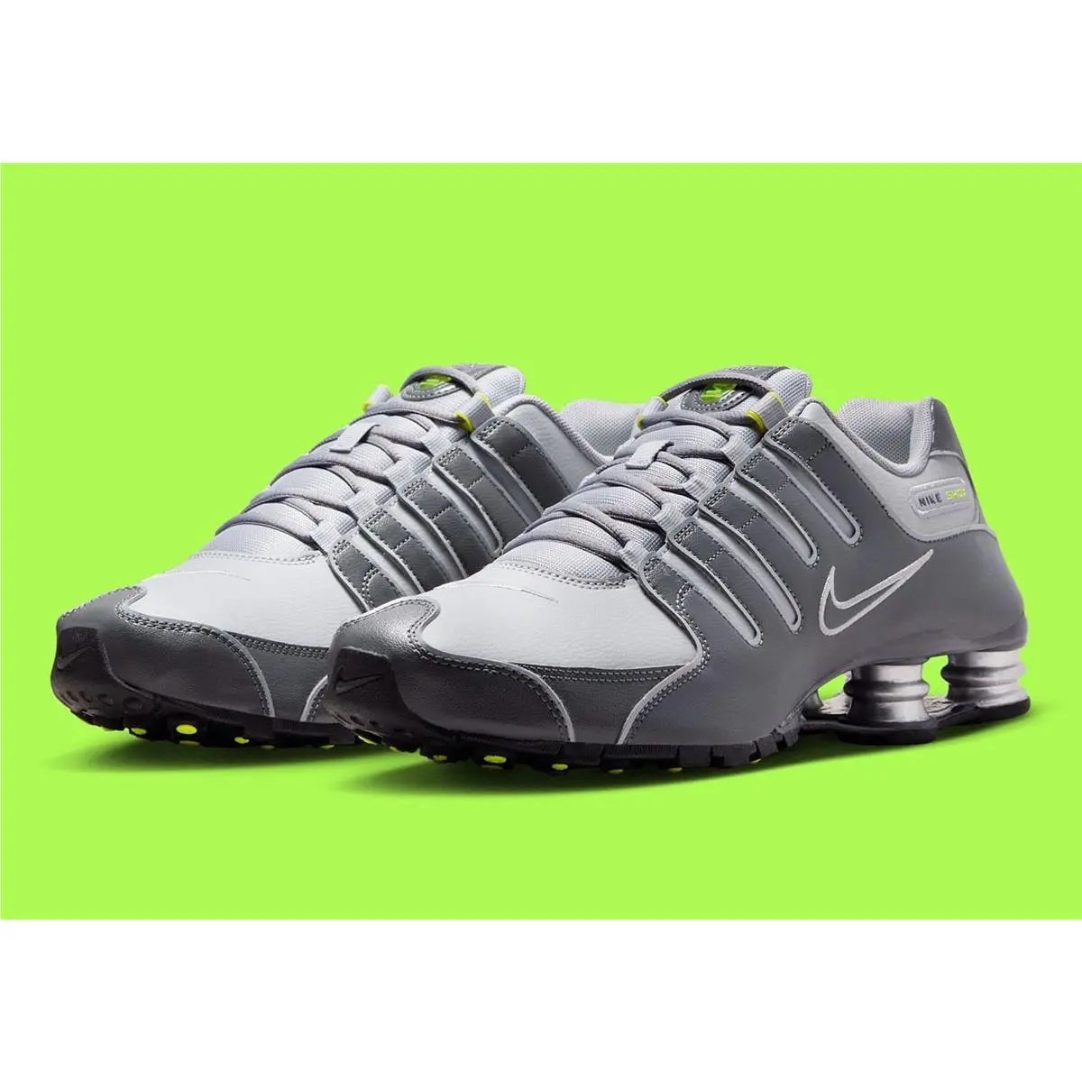 Nike Shox NZ Dark Grey Wolf Grey Men`s Gray Sports Sneaker 378341-009