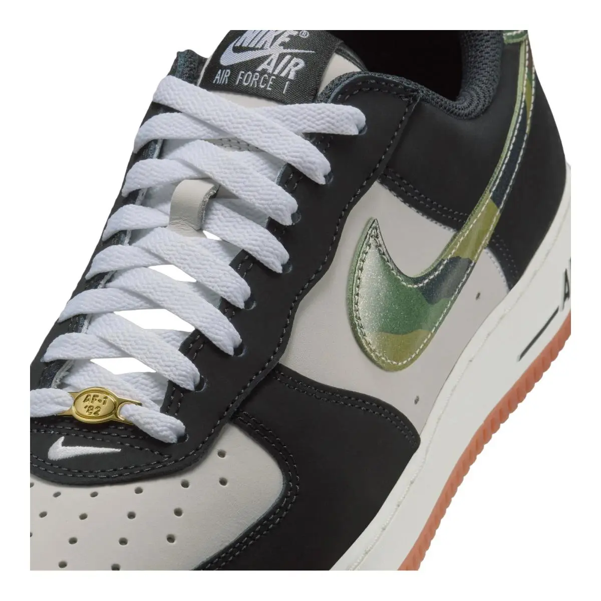 Nike shoes - Nike Air Force 1 Low - HQ1967-100 - White/Black/Gum Medium Brown/Summit White 11