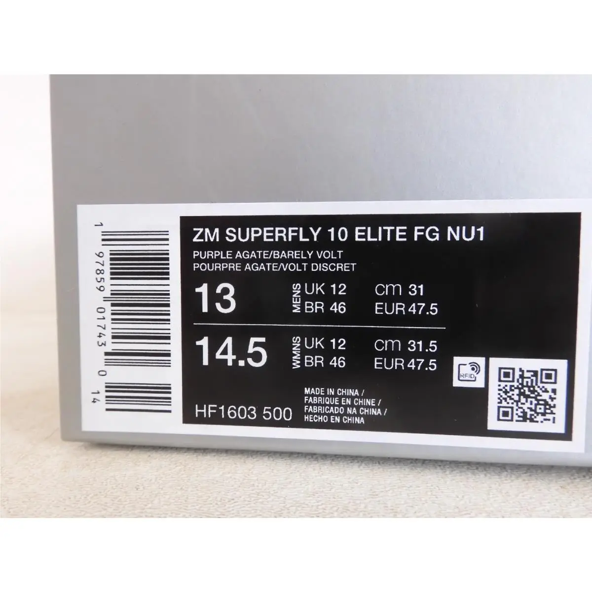 Nike shoes - Nike Zoom Mercurial Superfly 10 - HF1603-500 - Purple 25