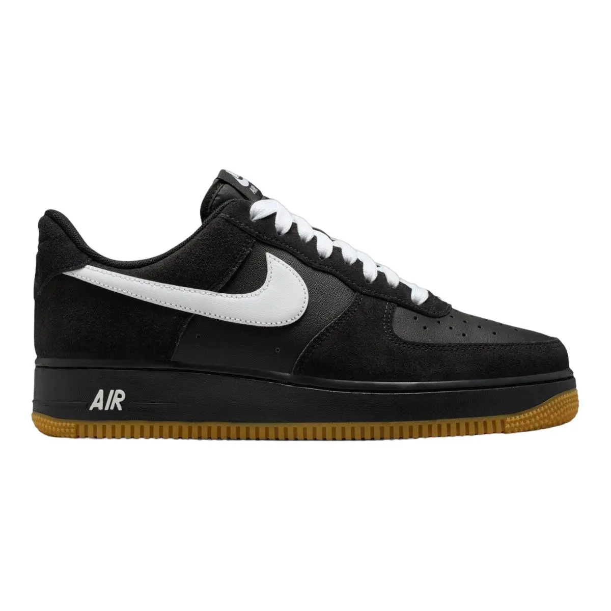 Air Force 1 Sportswear OG Casual Sneakers Mens Size 8-14 Black/Gum Light Brown/White by Nike