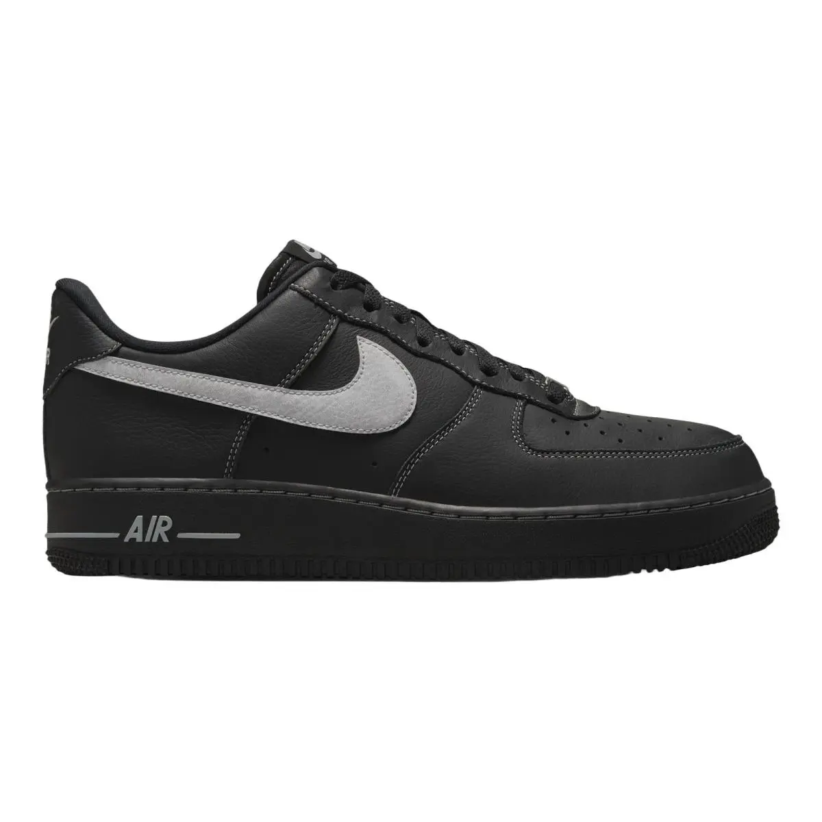 Air Force 1 Sportswear OG Casual Sneakers Mens Size 8-14 Black/Wolf Grey/Black/Black by Nike