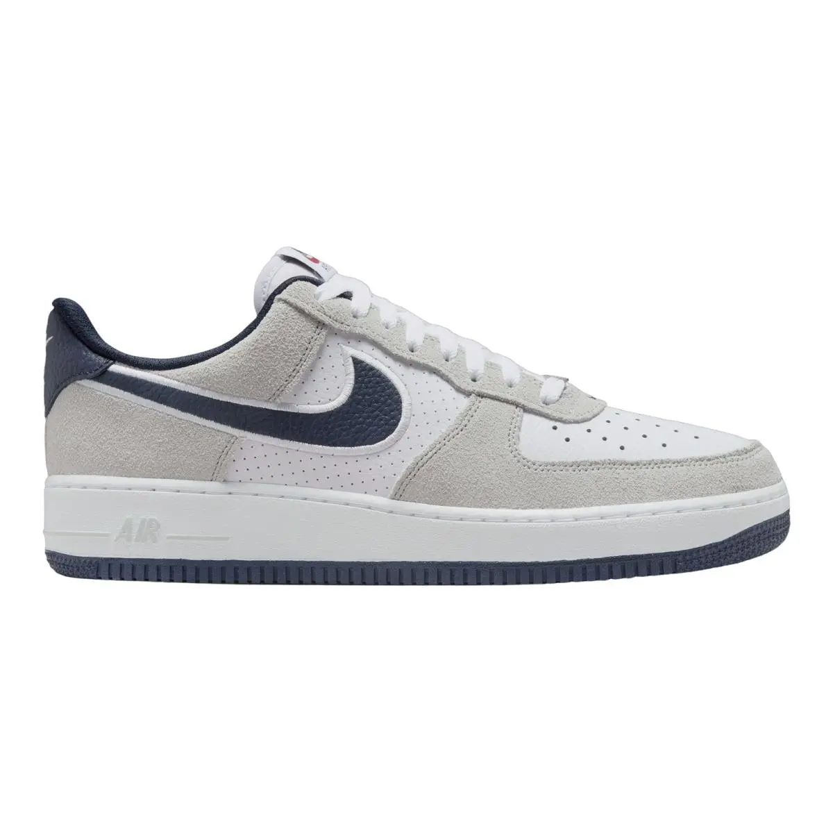 Air Force 1 Sportswear OG Casual Sneakers Mens Size 8-14 White/Obsidian/Pure Platinum/Team Red by Nike