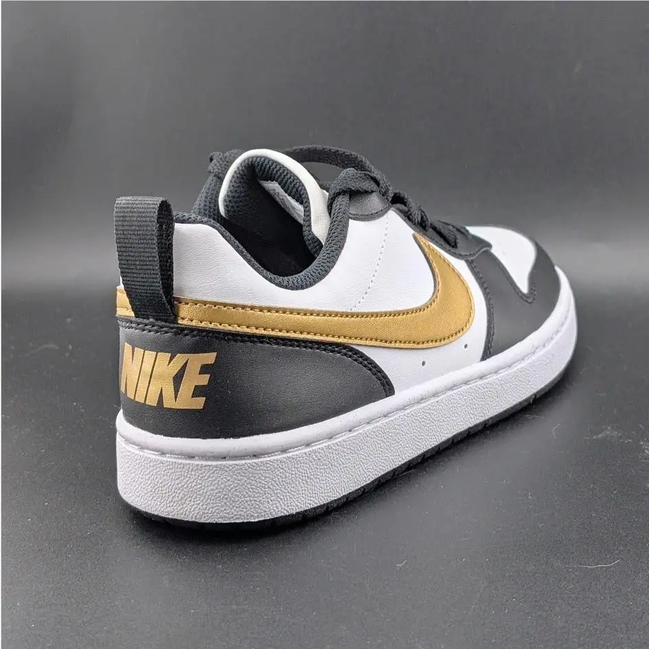 Nike shoes - Nike Court Borough Low Recraft - DV5456-008 - Black White Gold 1