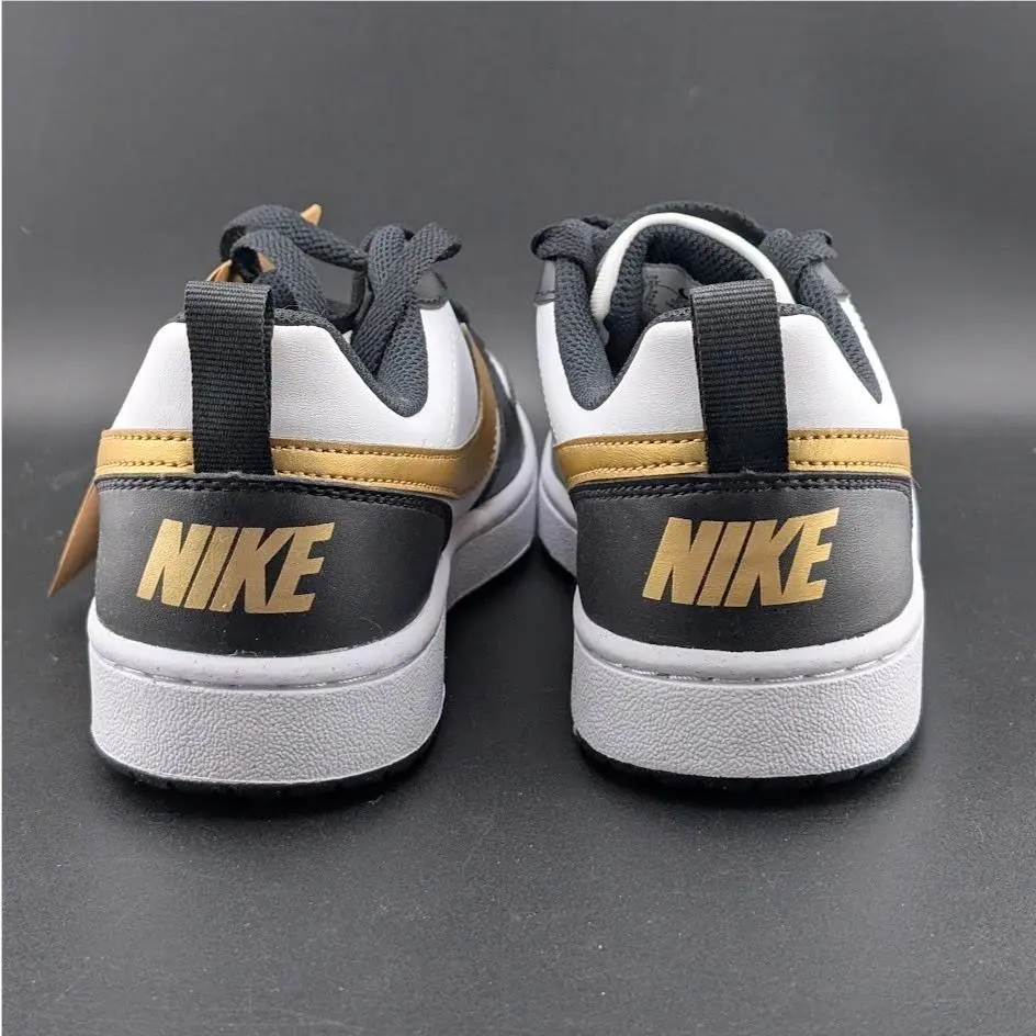 Nike shoes - Nike Court Borough Low Recraft - DV5456-008 - Black White Gold 2