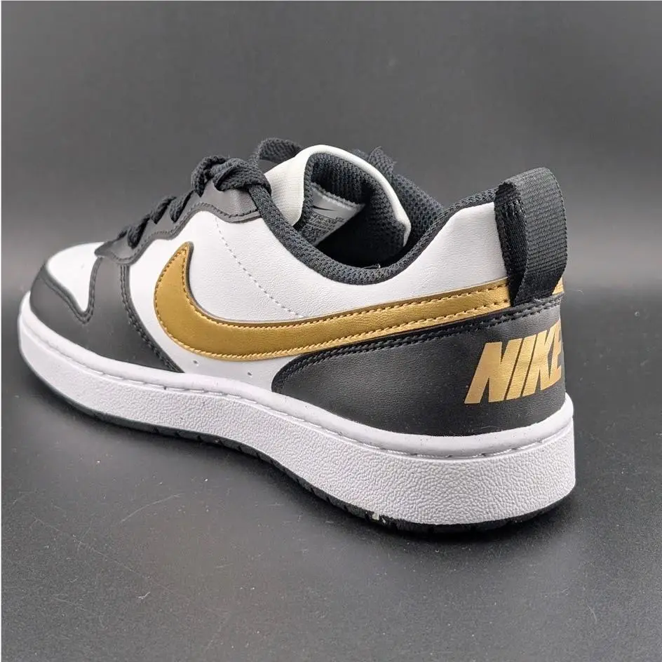 Nike shoes - Nike Court Borough Low Recraft - DV5456-008 - Black White Gold 3