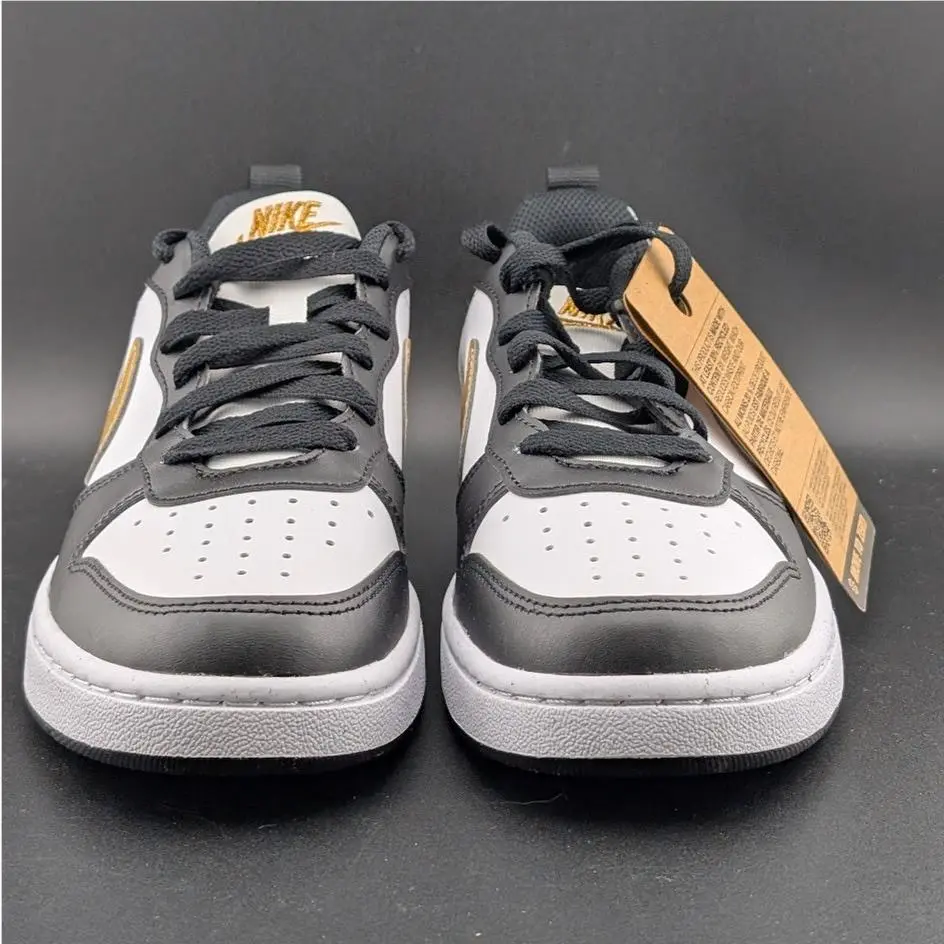 Nike shoes - Nike Court Borough Low Recraft - DV5456-008 - Black White Gold 18
