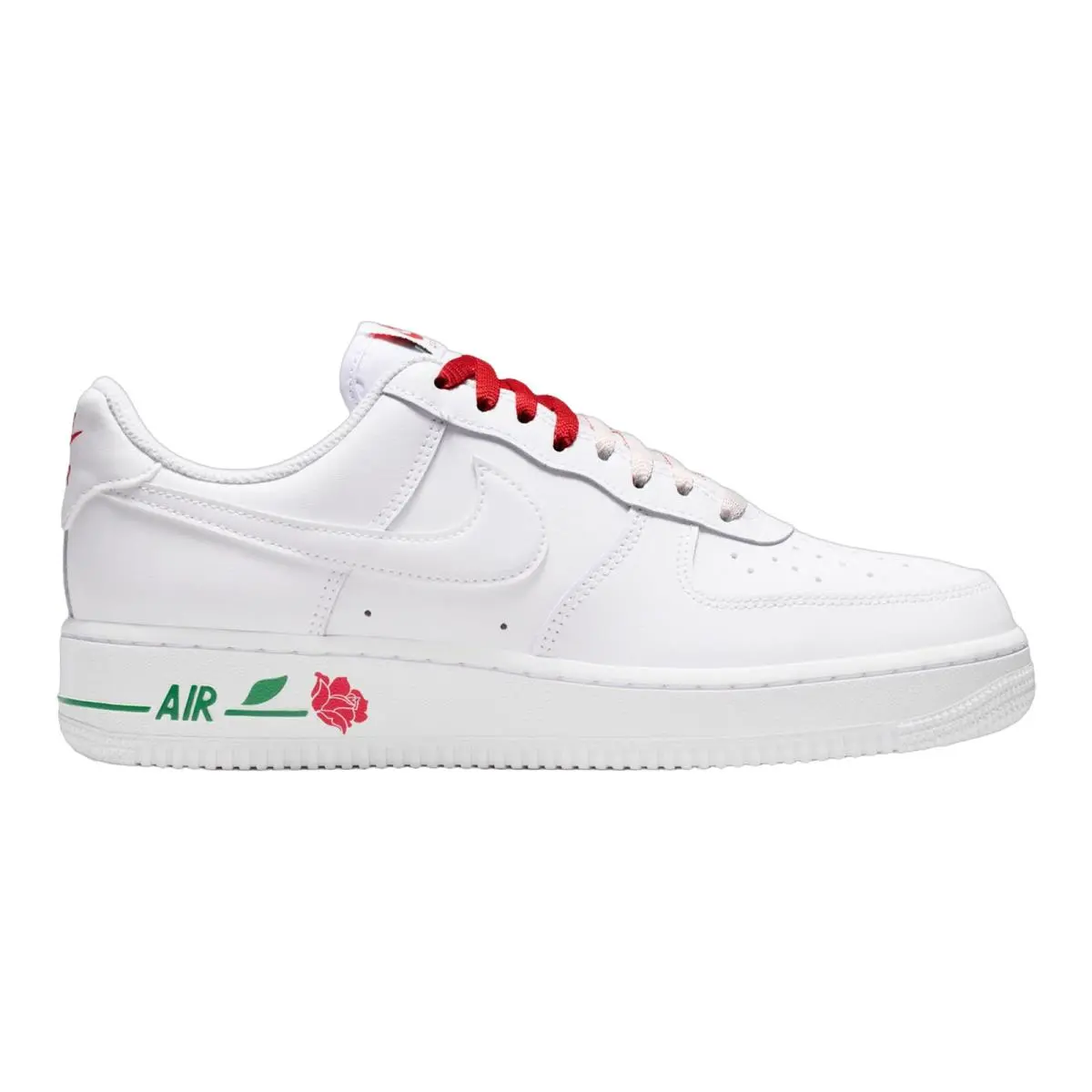Air Force 1 07 Everyday Casual Sneakers Shoes Womens Size 5-11 White/Sport Red/Pine Green/Rose by Nike