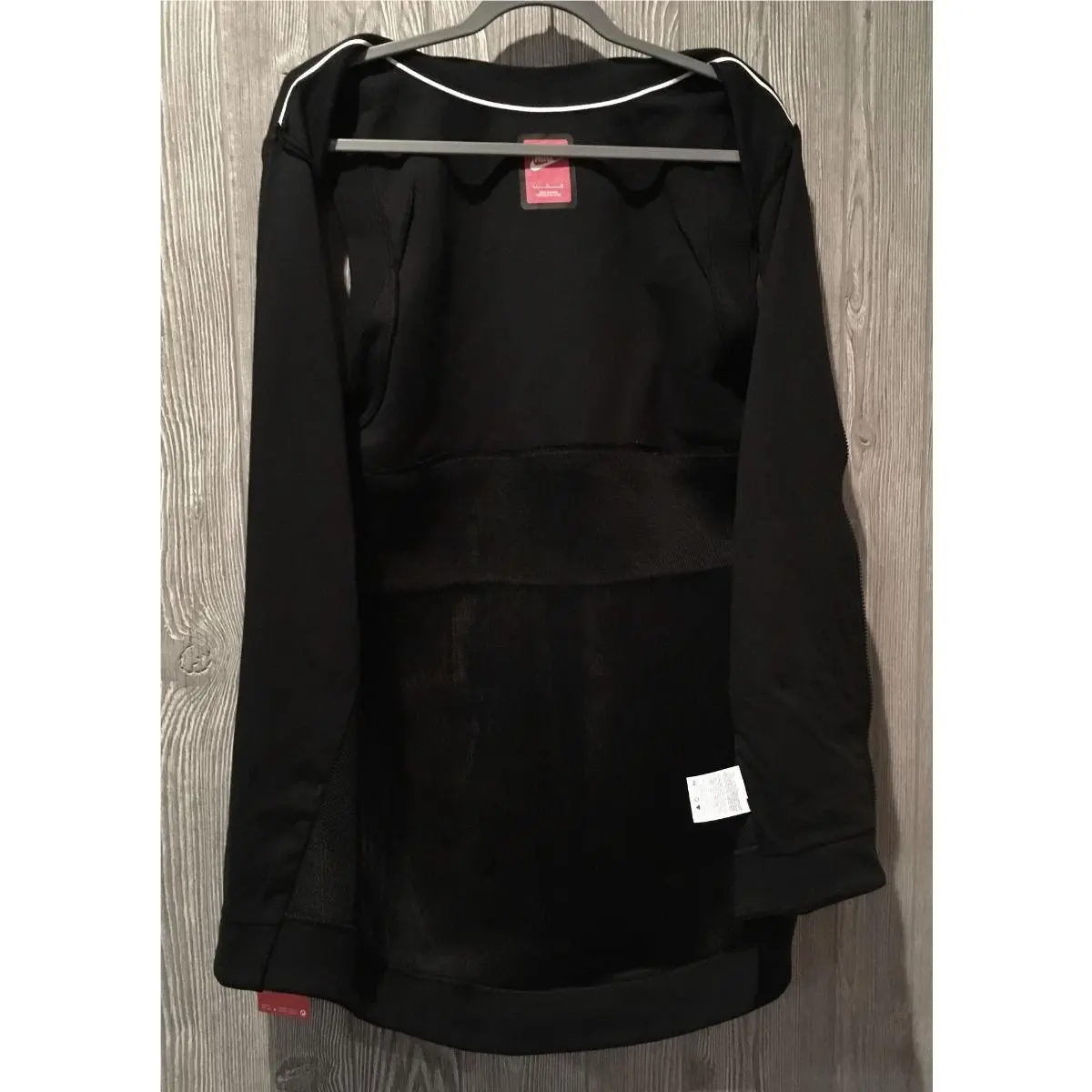 Nike clothing - NIKE Tech Fleece Cocoon Black F/Z Mesh Back Jacket Long Vest - 725846 - Black 4