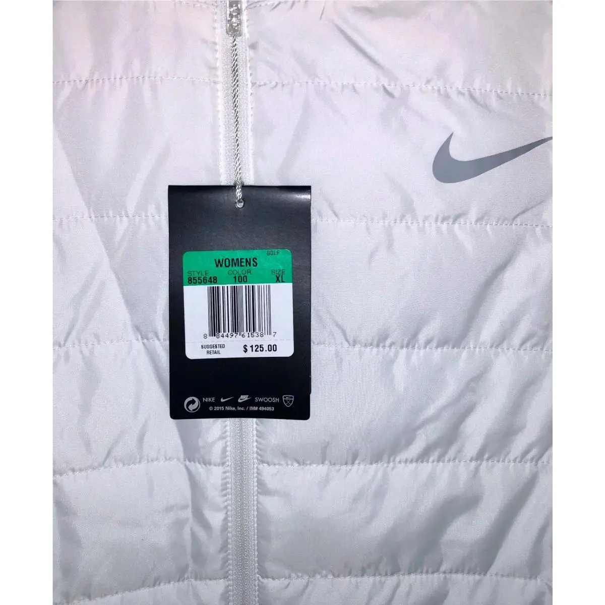 Nike clothing - NIKE GOLF Warm Lightweight Windproof Vest - 855648 - White 2