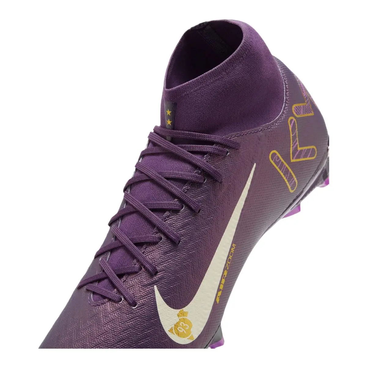 Nike shoes - NIKE Mercurial Superfly 10 Academy KM FG/MG - HJ7309-500 - (Mbappe) Grand Purple/Pale Ivory 4