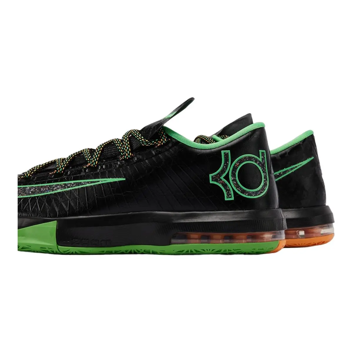 Nike shoes - Nike KD 6 `Night Vision` - IH3582-001 - Black/Multi-Color/Light Lucid Green 4