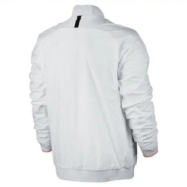 Nike clothing - NIKE NikeCourt Varsity F/Z Textured Seersucker Tennis - 830919 - White 0