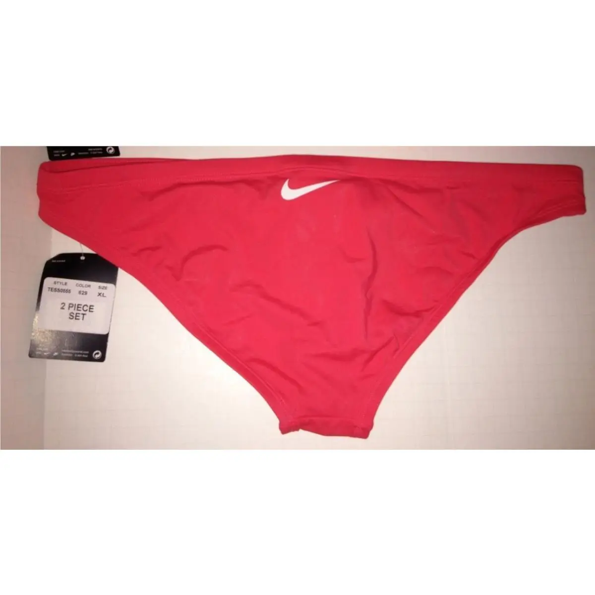 Nike clothing - NIKE Perfect Solid Top Skimpy Briefs 2pc Bikini Swim Suit - TESS0555 - Pink 14