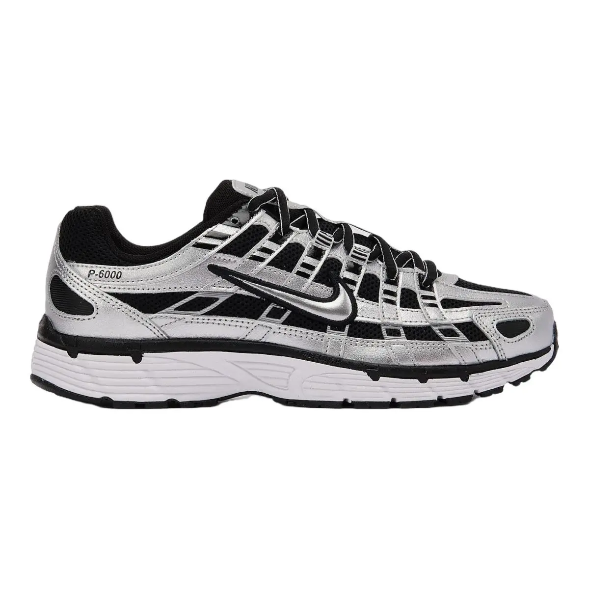 P 6000 Performance Running Shoes Sneakers Womens Size 5-11 Metallic Silver/Black/White/Metallic Silver by Nike