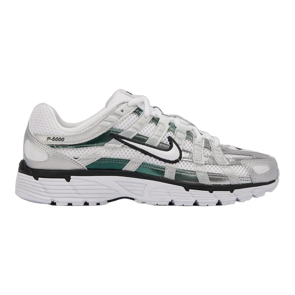 P 6000 Performance Running Shoes Sneakers Womens Size 5-11 White/Off White/Dark Smoke Grey/White by Nike
