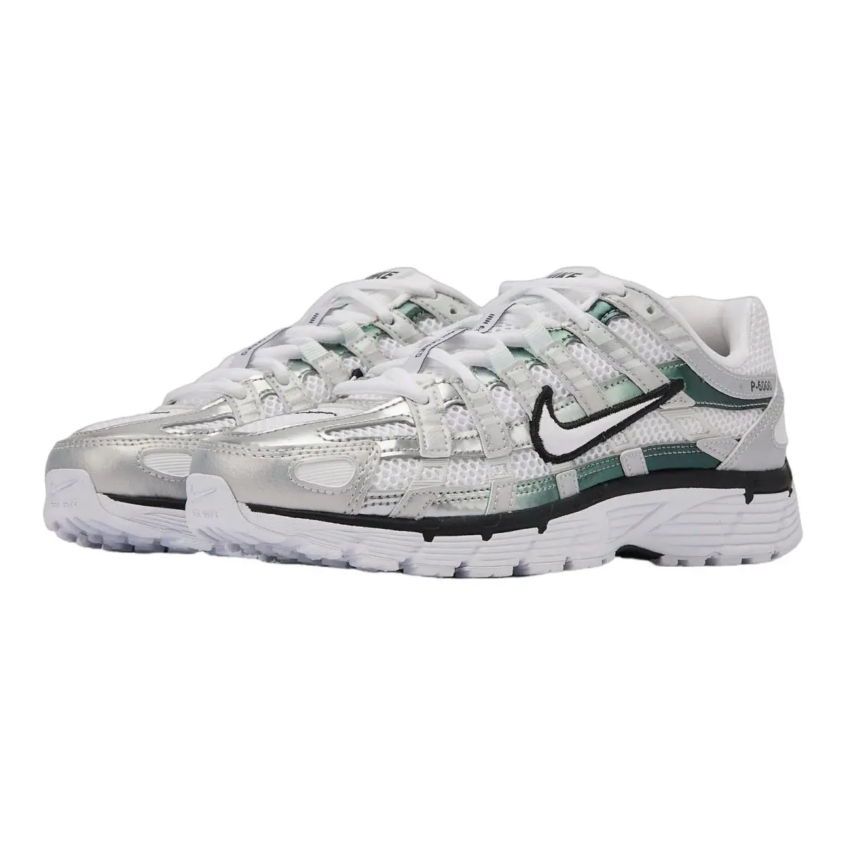 Nike shoes - Nike P-6000 - Metallic Silver/Black/White/Metallic Silver 35
