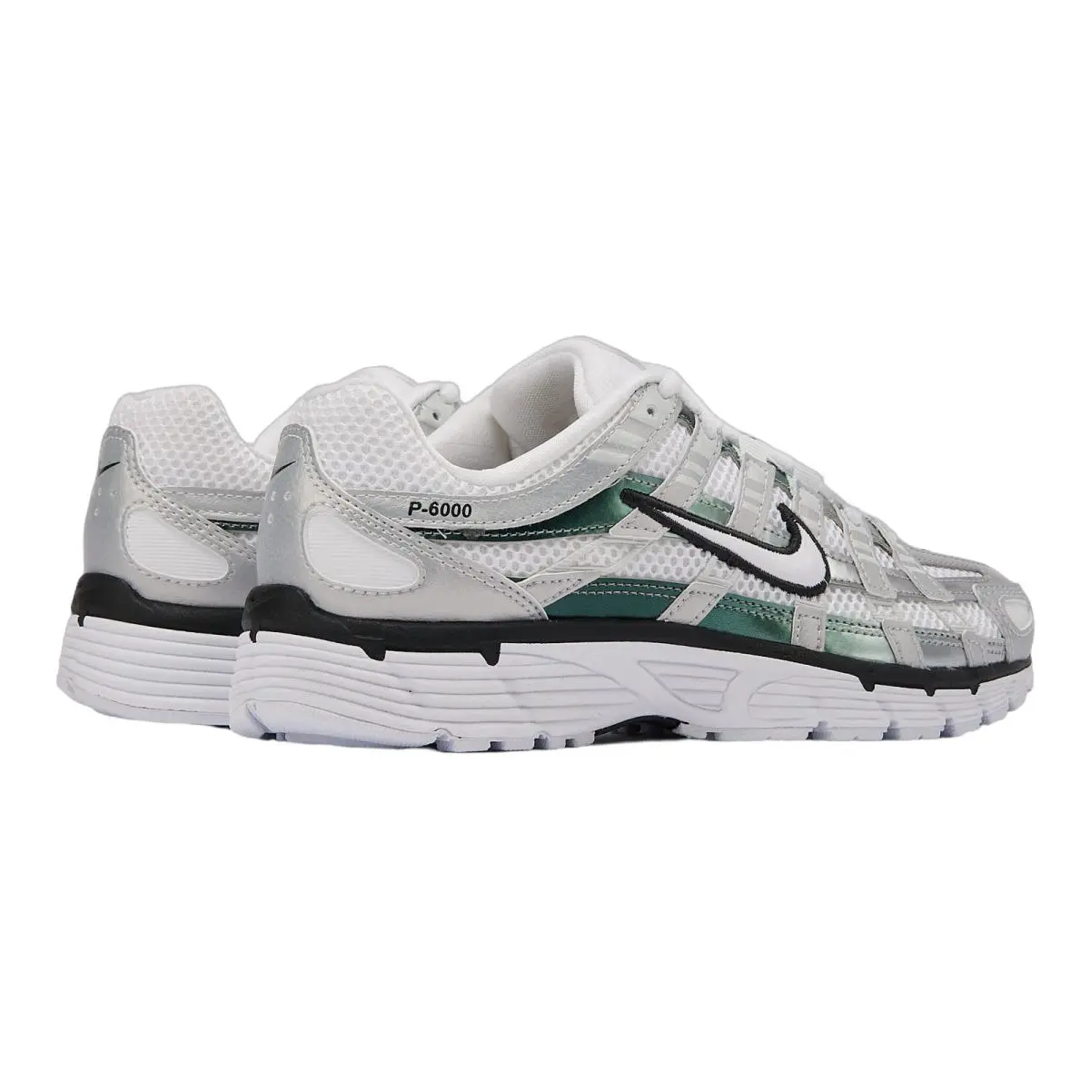 Nike shoes - Nike P-6000 - Metallic Silver/Black/White/Metallic Silver 36