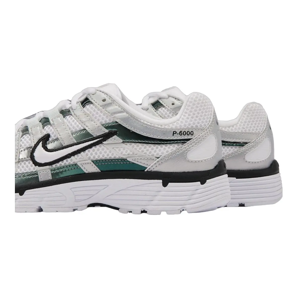 Nike shoes - Nike P-6000 - Metallic Silver/Black/White/Metallic Silver 39