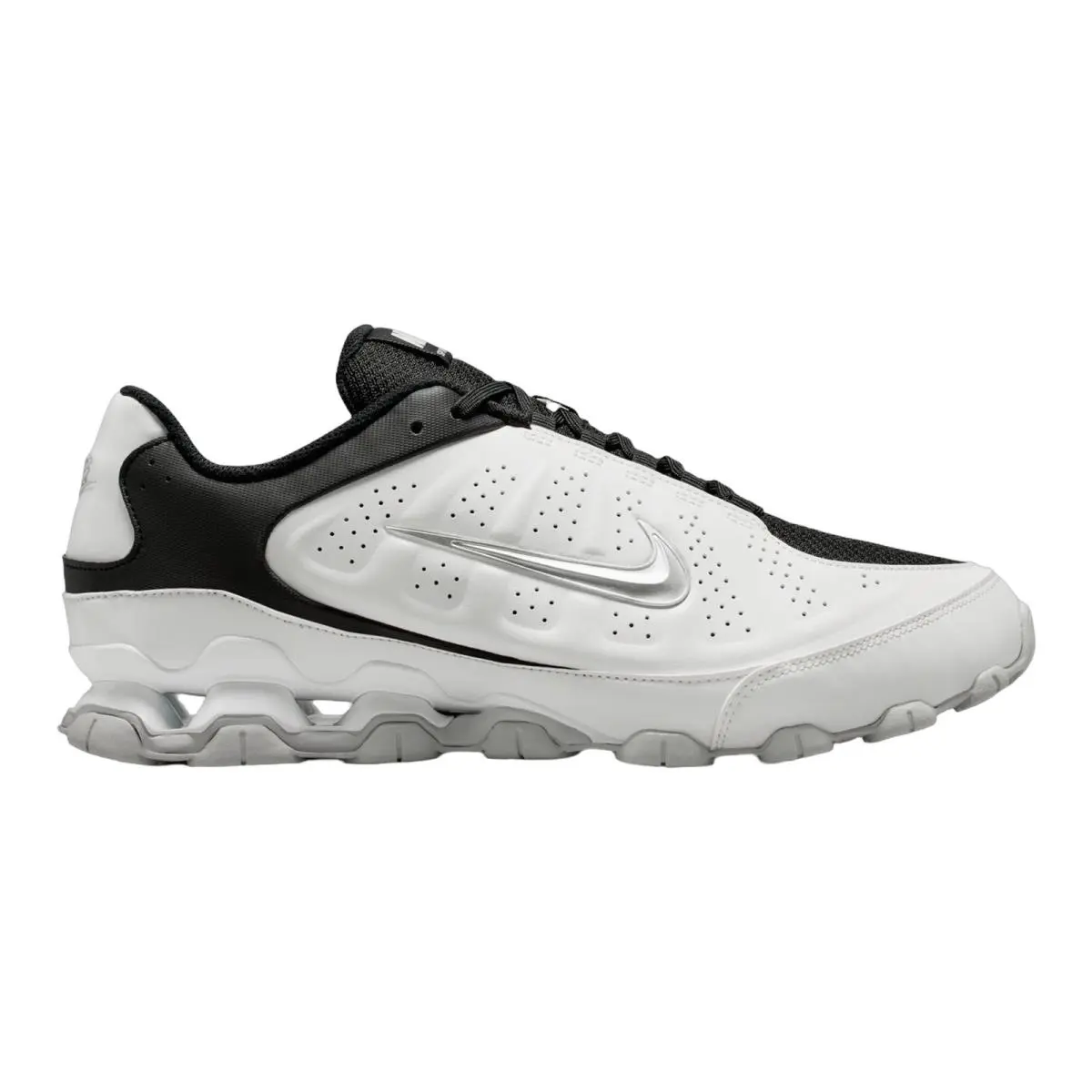 Reax 8 Nsw Fashion Lifestyle Sneakers Shoes Mens Size 8-14 Summit White/Metallic Silver/Black by Nike