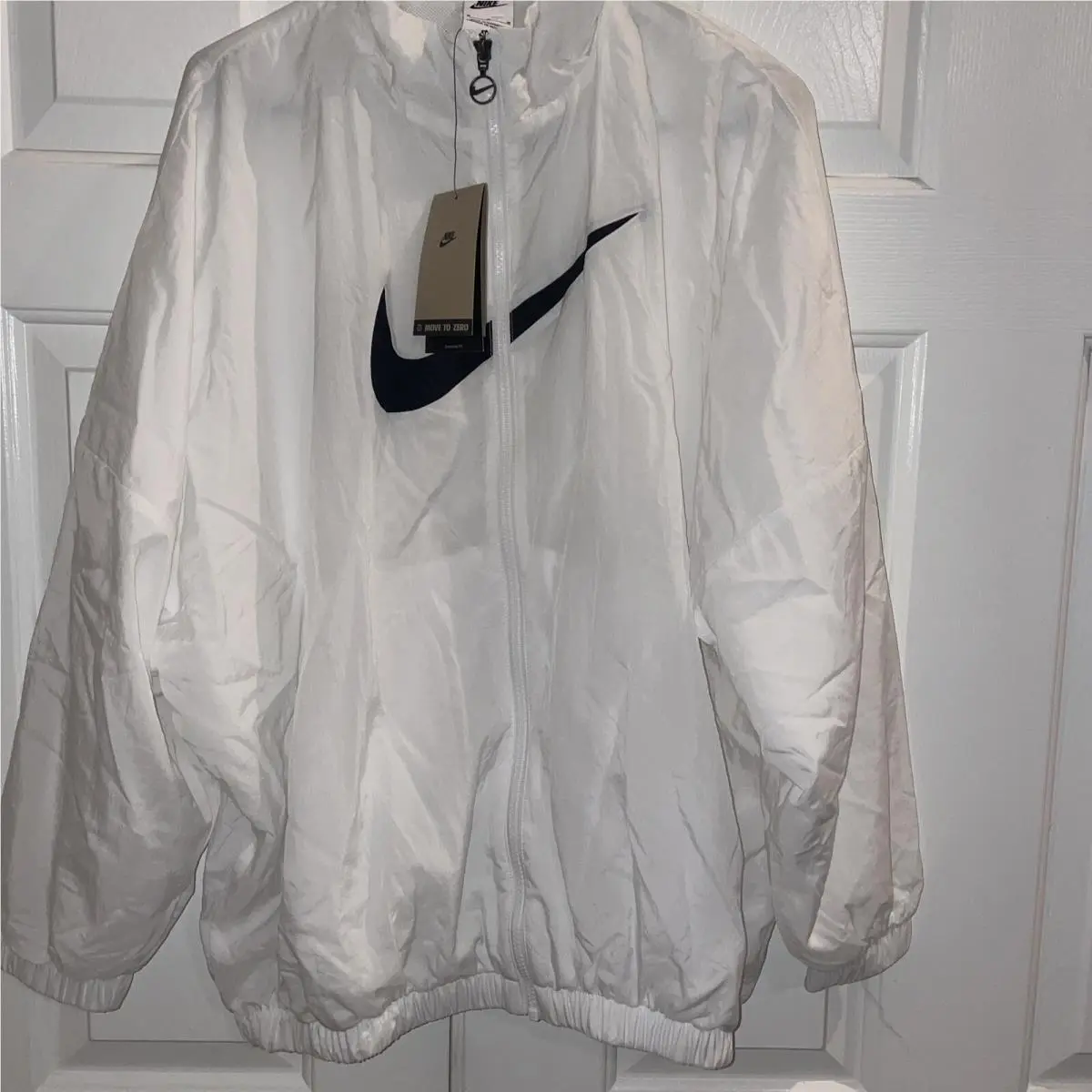 Women’s  Sportswear Essential Woven Jacket White/black DM6181-100 Multiple by Nike