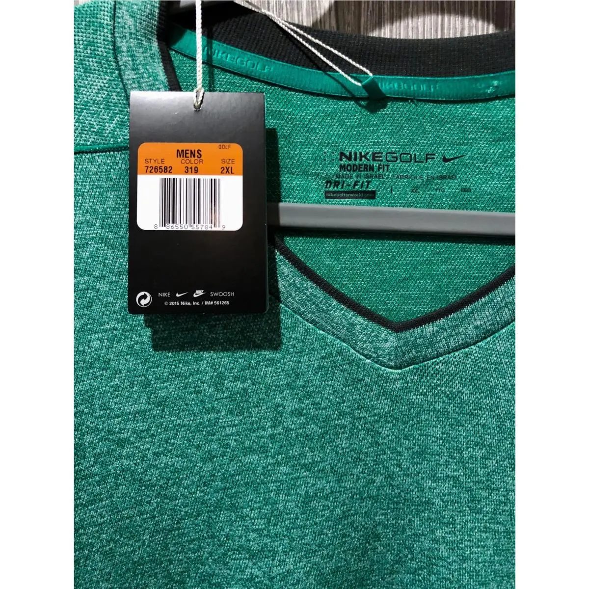 Nike clothing - NIKE GOLF Dri Fit Seamless Knit V Neck L/S Top Shirt - 726582 - Green 4