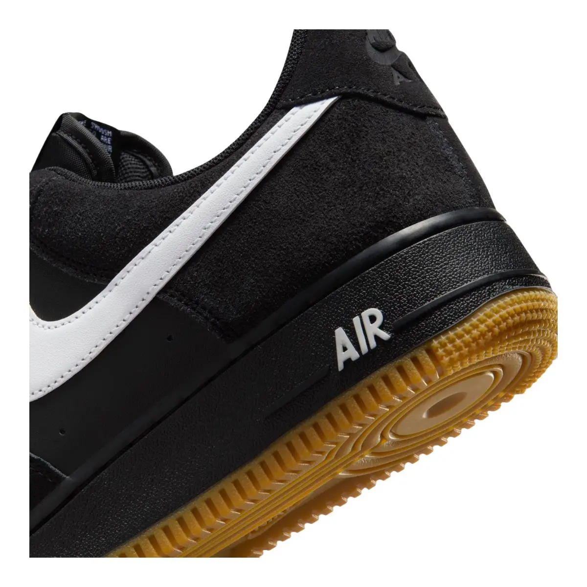 Nike shoes - NIKE Air Force 1 `07 LV8 - IB6388-001 - Black/Gum Light Brown/White 6