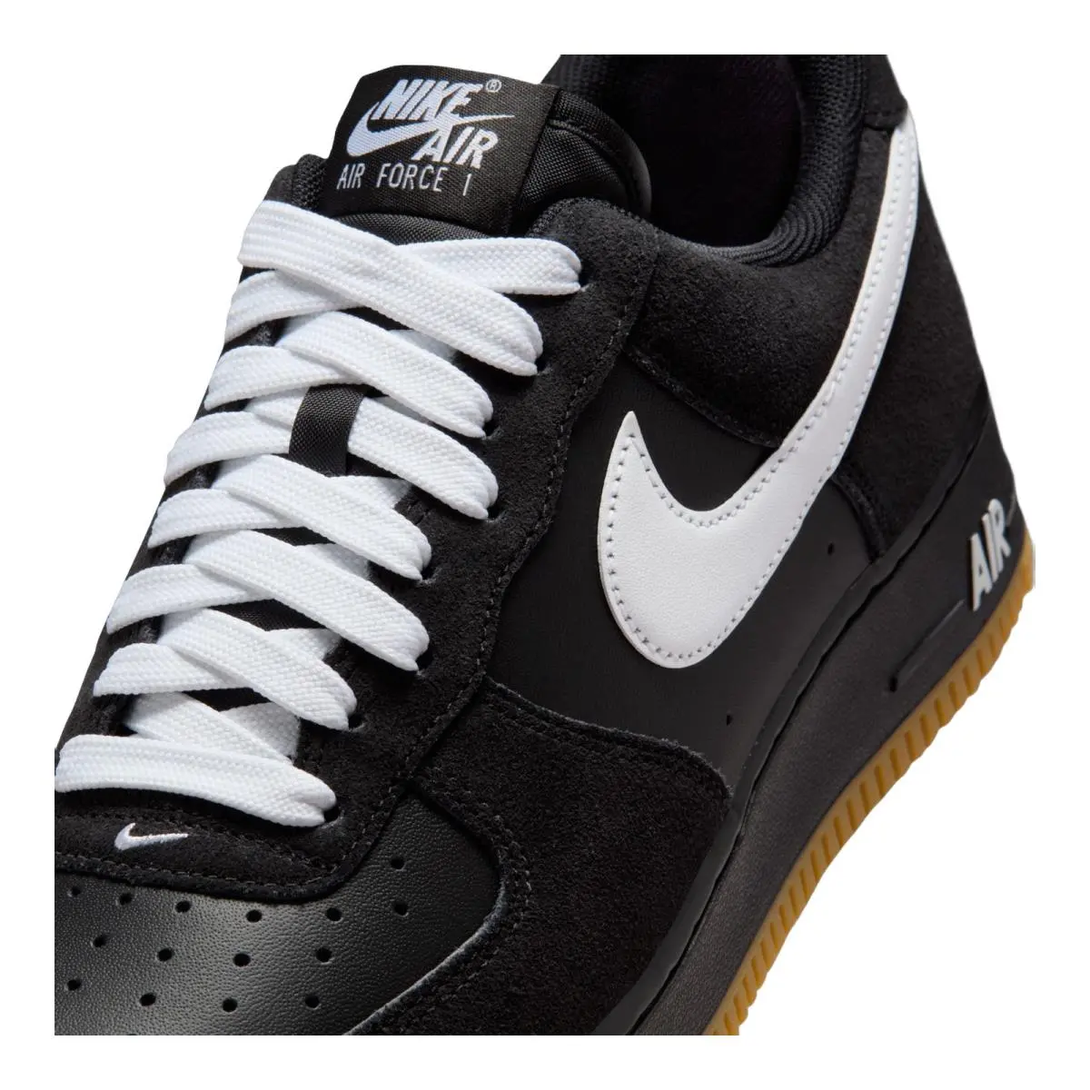 Nike shoes - NIKE Air Force 1 `07 LV8 - IB6388-001 - Black/Gum Light Brown/White 14