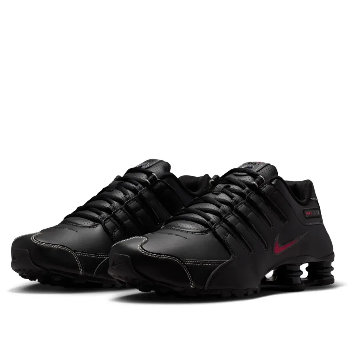 Nike Shox NZ 378341-017 Sneakers Men`s 9.5 Black Lace Up Running Shoes RHS9147