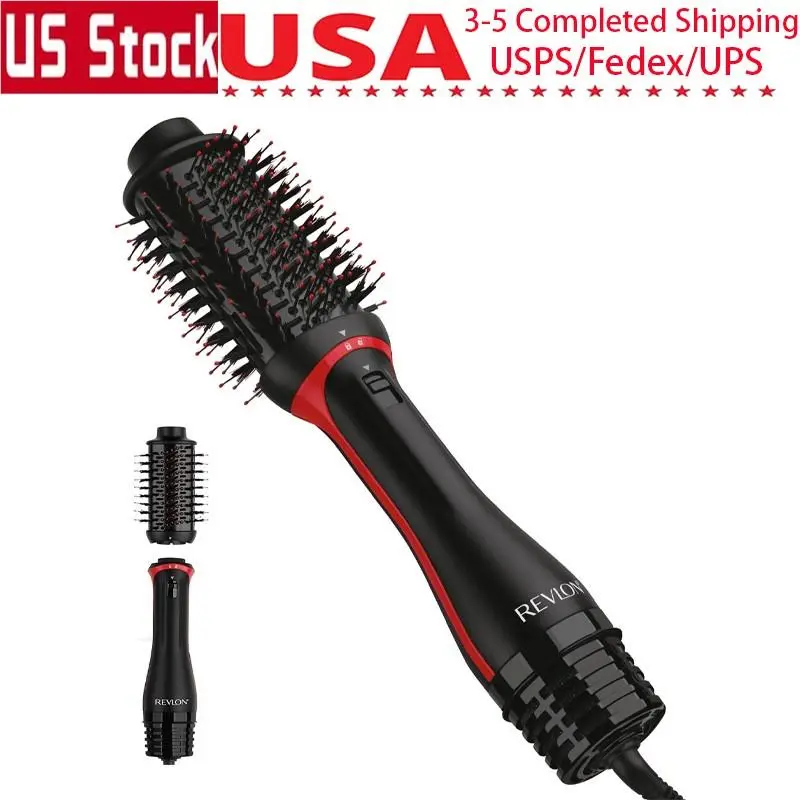 One‑step Volumizer Plus Hair Dryer Styler Black 4 Heat Settings Detachable Head by Revlon