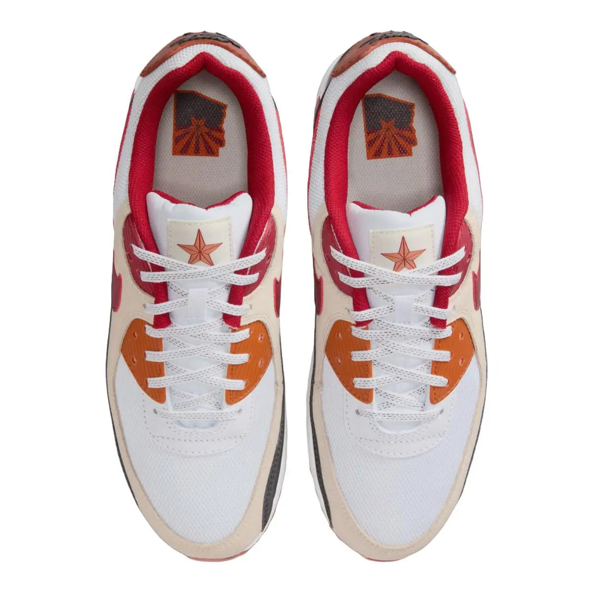 Nike shoes - NIKE Air Max 90 Arizona Cardinals - II7535-100 - White/Tough Red/Black 7