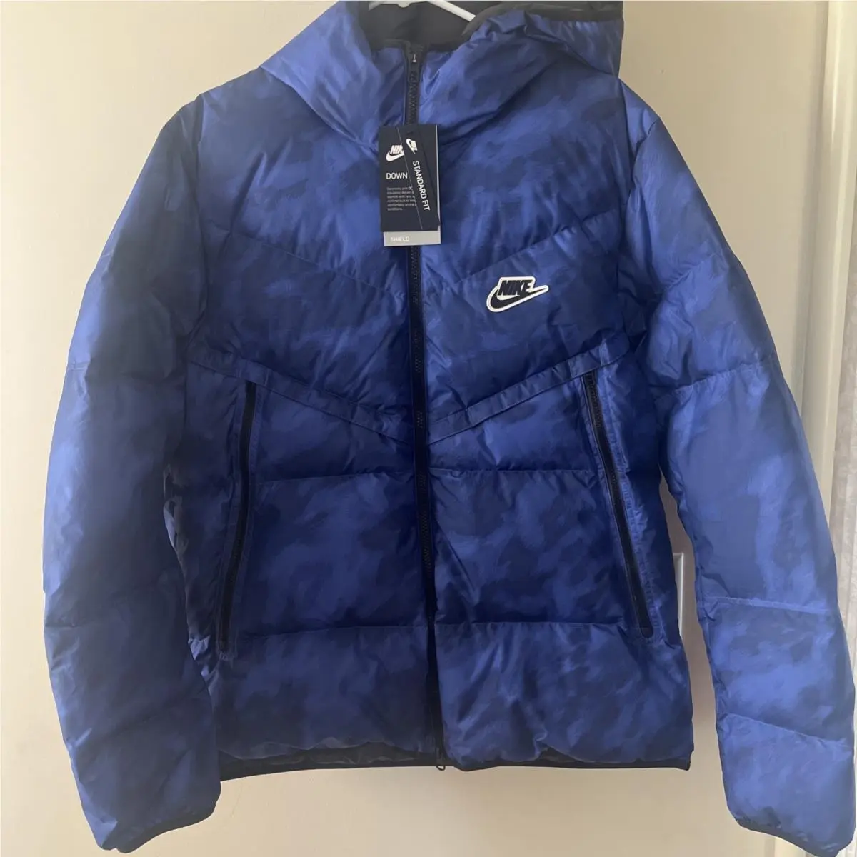 Nike clothing - Shield Down-Fill Windrunner - Shield Windrunner - Cu4406-492 - Blue Void/Black/Black 8