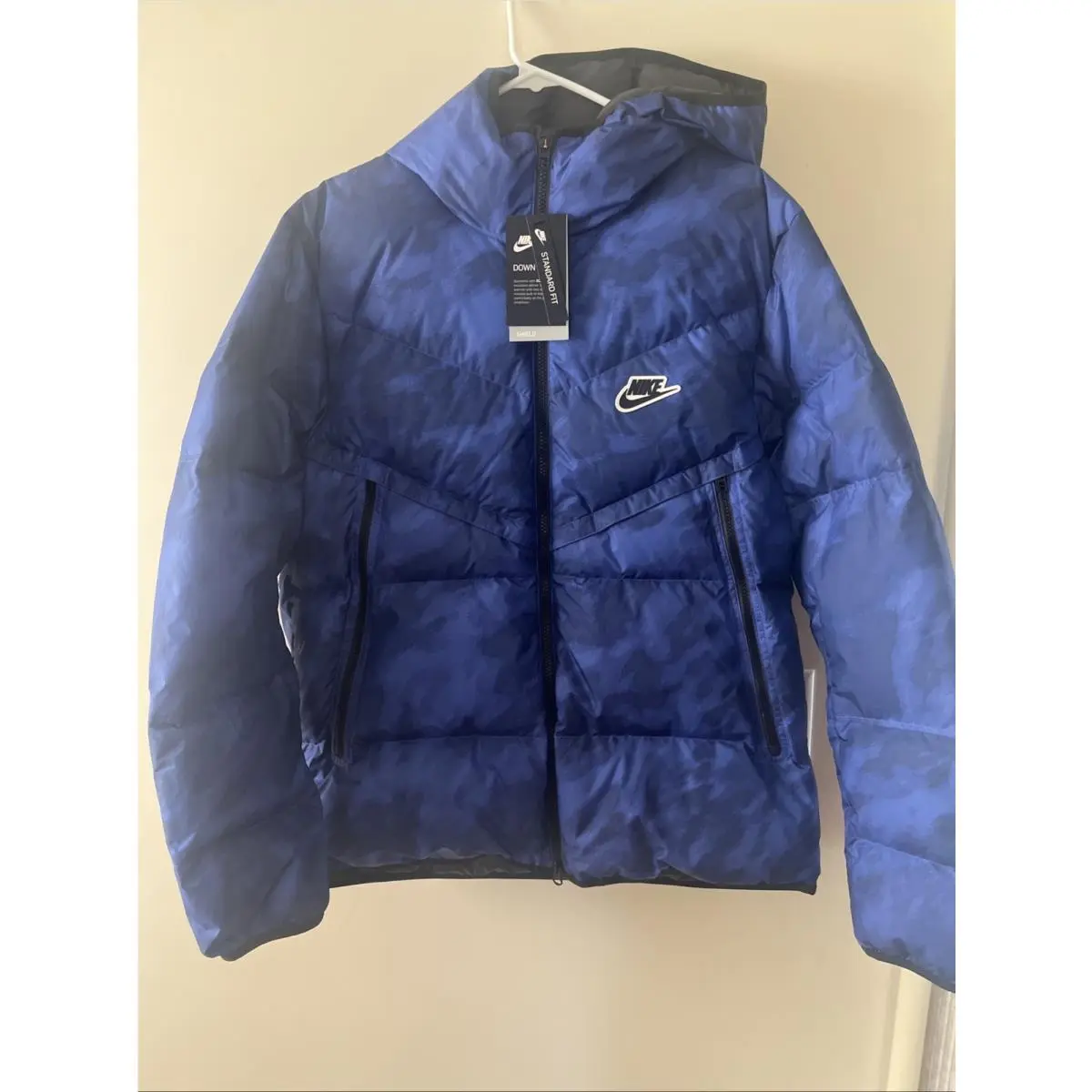 Nike clothing - Shield Down-Fill Windrunner - Shield Windrunner - Cu4406-492 - Blue Void/Black/Black 0