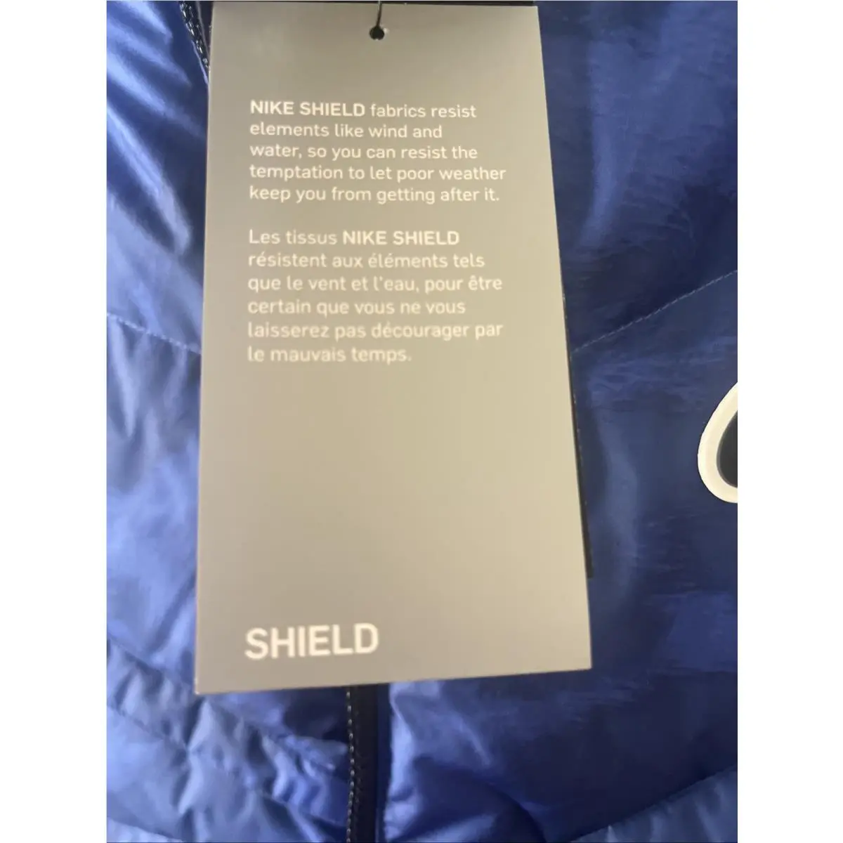 Nike clothing - Shield Down-Fill Windrunner - Shield Windrunner - Cu4406-492 - Blue Void/Black/Black 16