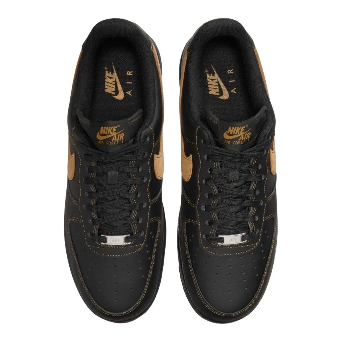 Nike shoes - NIKE Air Force 1`07 LV8 - HQ2037-003 - Black/Desert Ochre 0