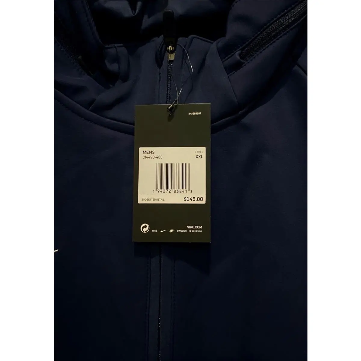 Nike clothing - NIKE Sphere Navy Blue Full Zip Coaches Jacket - CI4490 - Blue 4